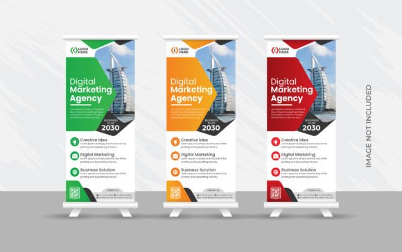 Creative Roll Up Banner Design Template: Make Your Brand Stand Tall