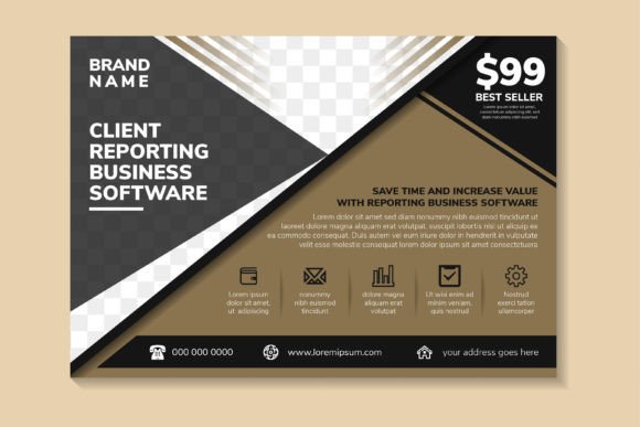 Elevate Client Reports with This Professional Flyer Template