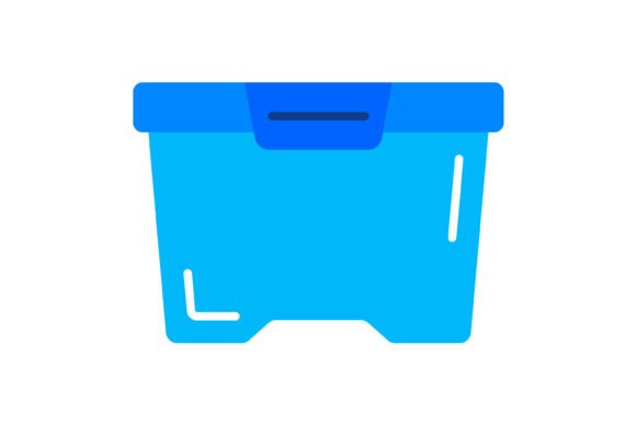 Food Container Flat Icon: A Versatile Design Asset
