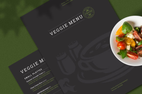 Give Your Restaurant a Fresh Look with a Vegan Menu Template