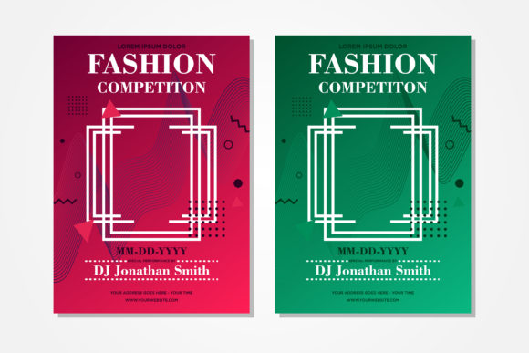 Green Pink Event Vertical Flyer: Design with Vibrant Impact