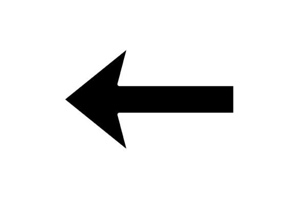 Left Arrow Glyph Icon: A Versatile Design Asset