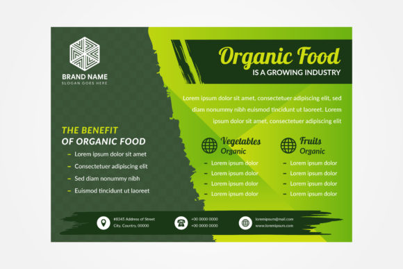 Organic Food Flyer Horizontal Green: A Designer's Toolkit