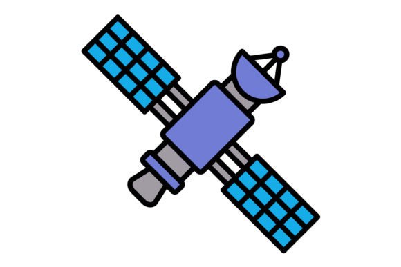 Space Satellite Filled Line Icon: A Designer's Guide