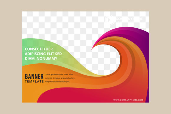 Wave Colorful Horizontal Flyer: A Modern Template for Vibrant Marketing